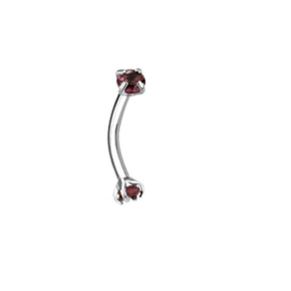 Augenbraue Stud Labret Monroe Cartilage Zirkonia viele Farben Edelstahl Chirurgenstahl 316L