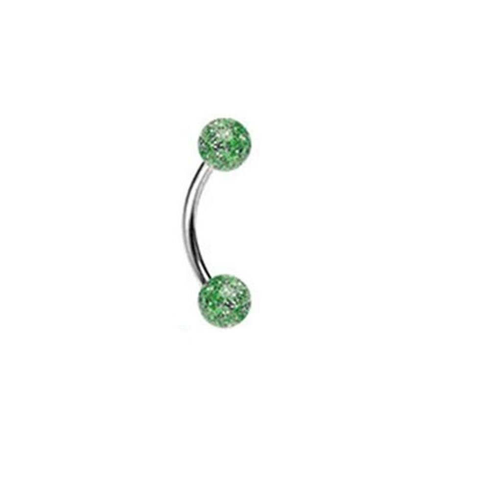 Augenbrauenpiercing Stud Labret Monroe Cartilage Edelstahl Chirurgenstahl 316L Acrylball beide Seiten 7 Farben