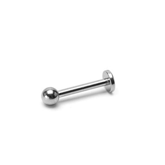 LippenPiercing UNIVERSAL Stud Labret Monroe Cartilage Silber Kugel Edelstahl Chirurgenstahl 316L Länge 4mm  16mm