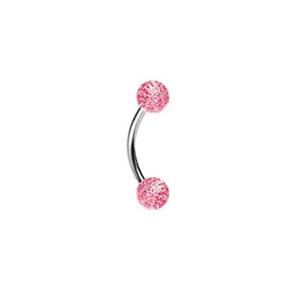 Augenbrauenpiercing Stud Labret Monroe Cartilage Edelstahl Chirurgenstahl 316L Acrylball beide Seiten 7 Farben