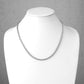 Halskette Edelstahl Silber viele Längen und Breiten Kordelkette