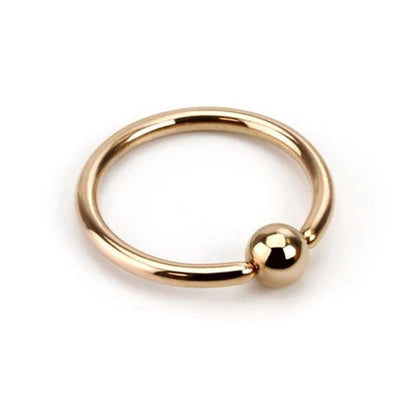 Brustwarzenpiercing Captive Bead Ring Klemm-Kugel Chirugenstahl Edelstahl 316L roségold ALLE Größen